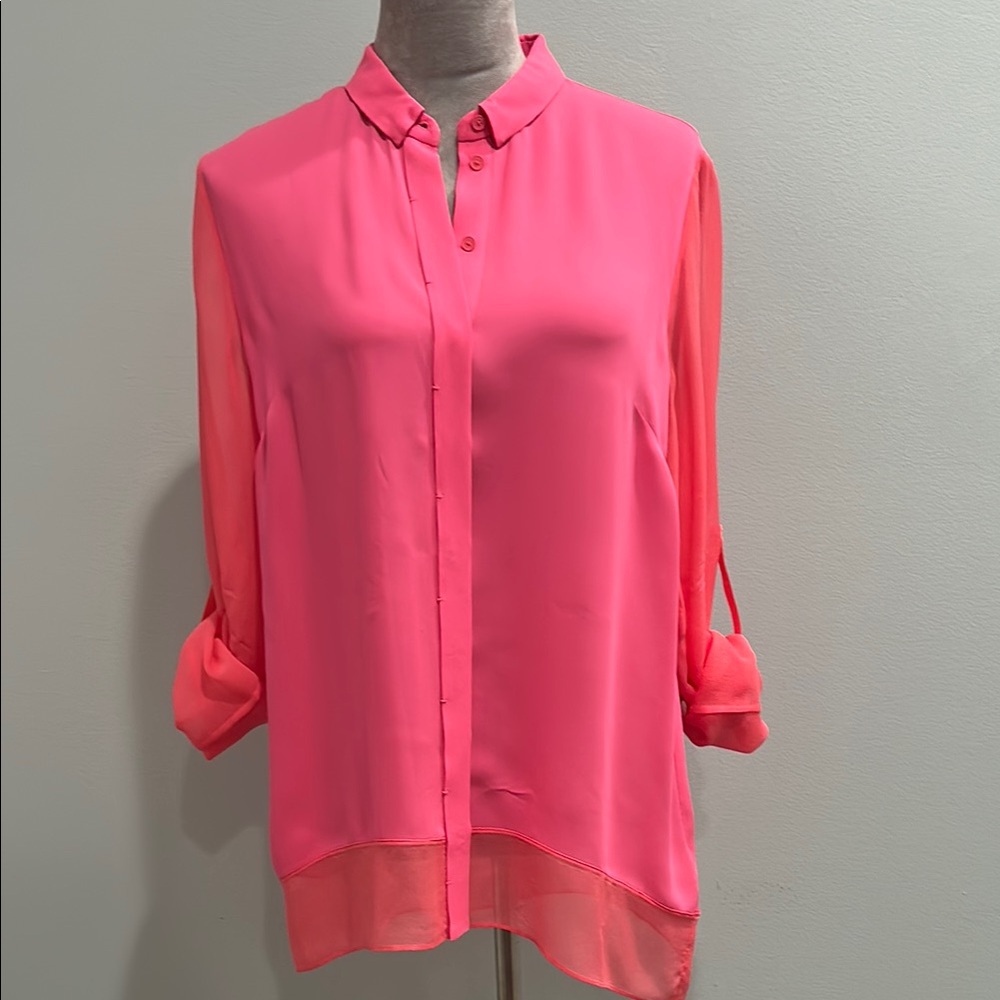 Elie Tahari 100% Silk Blouse Size M